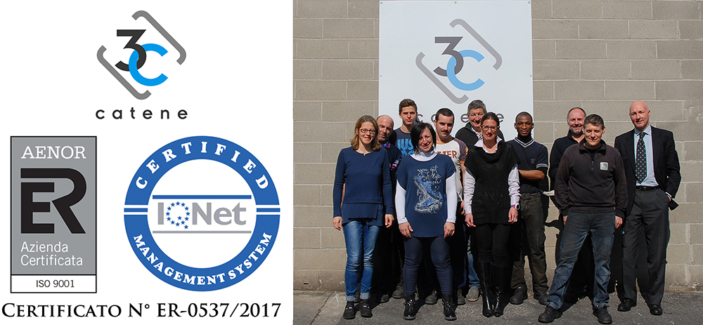 3C Catene - News ISO 9001 1